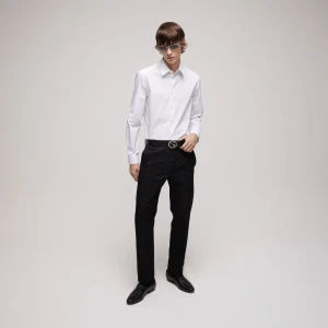 Piece Dyed Cotton Poplin Shirt