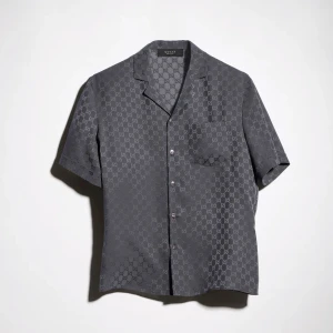 Gg Silk Jacquard Bowling Shirt