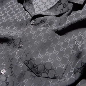 Gg Silk Jacquard Bowling Shirt