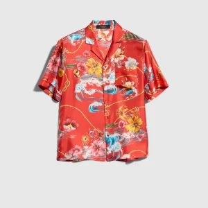 Printed Polyester Poplin Swim Shorts