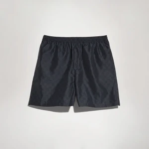 Printed Polyester Poplin Swim Shorts