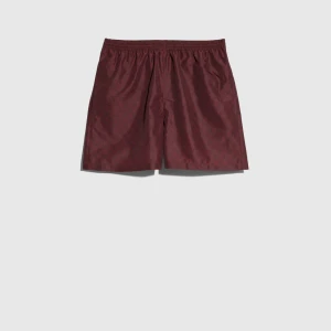 Printed Polyester Poplin Swim Shorts