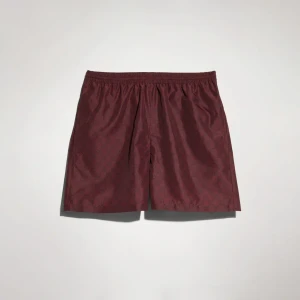 Printed Polyester Poplin Swim Shorts