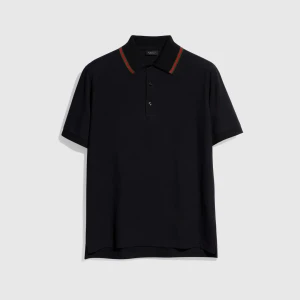 Cotton Jersey Piquet Polo Shirt