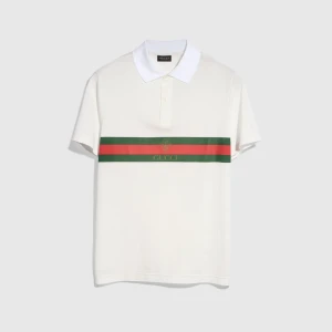 Cotton Jersey Polo Shirt With Web