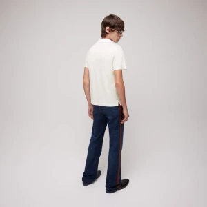 Cotton Jersey Polo Shirt With Web