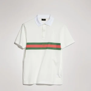 Cotton Jersey Polo Shirt With Web