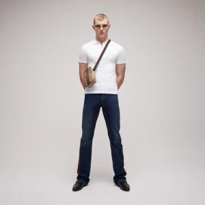Cotton Jersey Polo Shirt With Embroidery