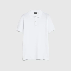Cotton Jersey Polo Shirt With Embroidery