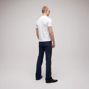 Cotton Jersey Polo Shirt With Embroidery