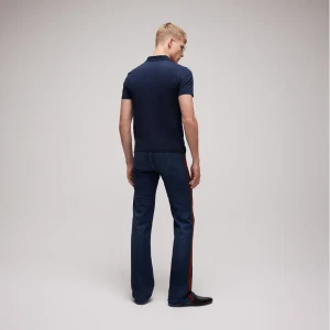 Cotton Jersey Polo Shirt With Web