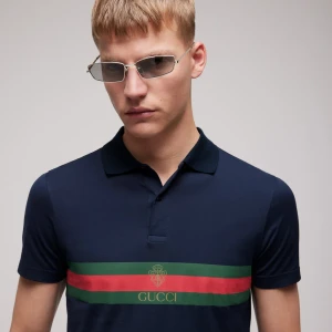 Cotton Jersey Polo Shirt With Web
