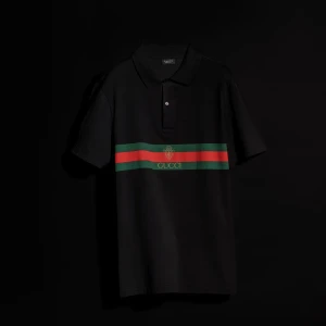 Cotton Jersey Polo Shirt With Print
