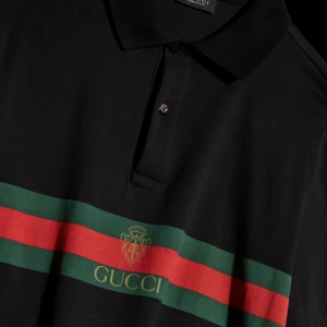 Cotton Jersey Polo Shirt With Print