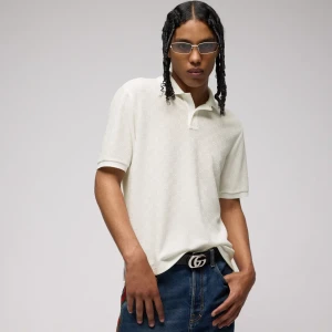 Gg Technical Jersey Jacquard Polo Shirt