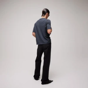 Cotton Jersey T-Shirt With Devoré Detail