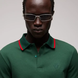 Cotton Piquet Polo Shirt With Embroidery