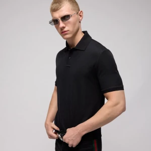 Gg Technical Jersey Jacquard Polo Shirt