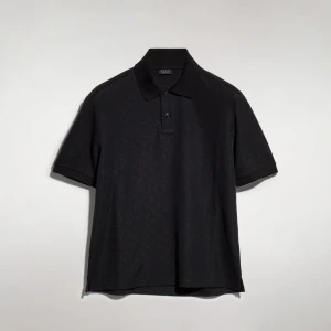 Gg Technical Jersey Jacquard Polo Shirt