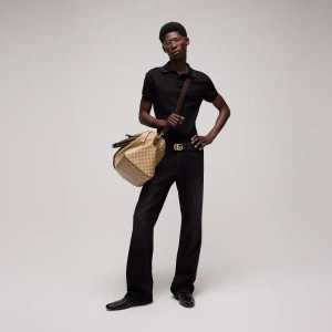 Gg Technical Jersey Jacquard Polo Shirt