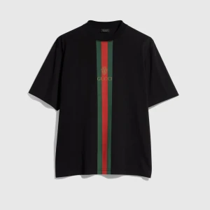 Cotton Jersey T-Shirt With Print