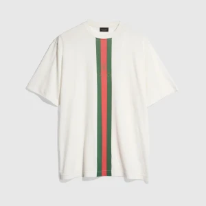 Cotton Jersey T-Shirt With Print