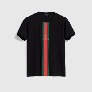 Cotton Jersey T-Shirt With Print