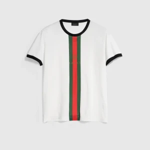 Cotton Jersey T-Shirt With Print