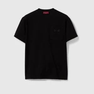 Cotton Piquet T-Shirt With Embroidery