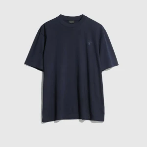 Cotton Silk Jersey T-Shirt With Embroidery
