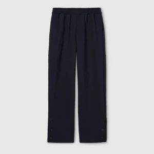 Cotton Jersey Leisure Trousers With Embroidery