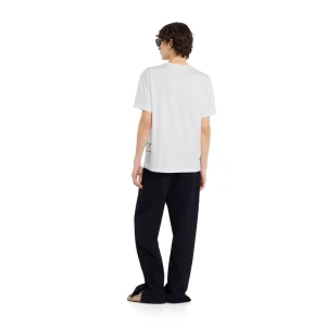 Cotton Jersey Leisure Trousers With Embroidery