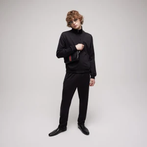 Silk Cotton Jersey Zip Jacket