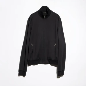 Silk Cotton Jersey Zip Jacket