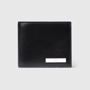 Bi-Fold Wallet With Metal Tag