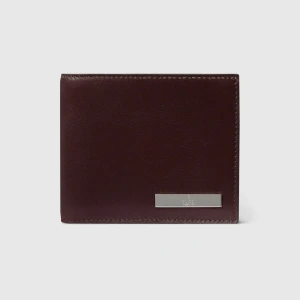 Bi-Fold Wallet With Metal Tag