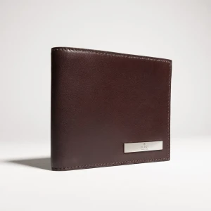 Bi-Fold Wallet With Metal Tag