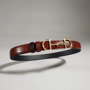 Reversible Belt With Horsebit Buckle