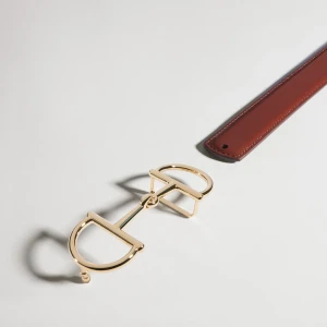 Reversible Belt With Horsebit Buckle