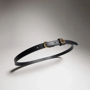 Thin Belt With Round Buckle