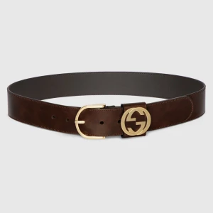 Wide Belt With Round Buckle