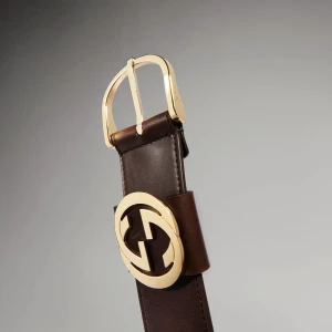 Wide Belt With Round Buckle