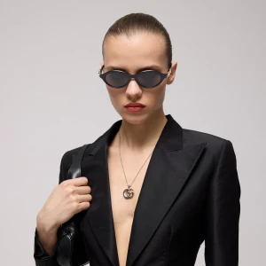 Oval-Frame Sunglasses