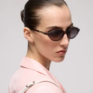 Oval-Frame Sunglasses