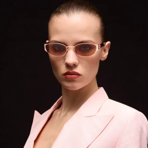 Oval-Frame Sunglasses