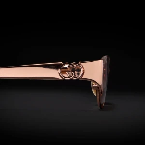 Oval-Frame Sunglasses