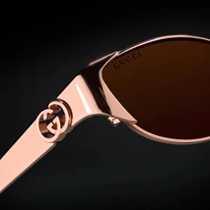 Oval-Frame Sunglasses