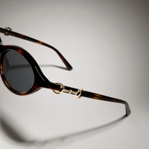 Oval-Frame Sunglasses