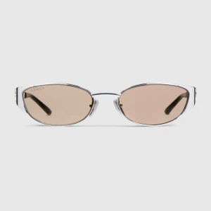Oval-Frame Sunglasses
