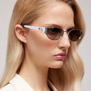 Oval-Frame Sunglasses